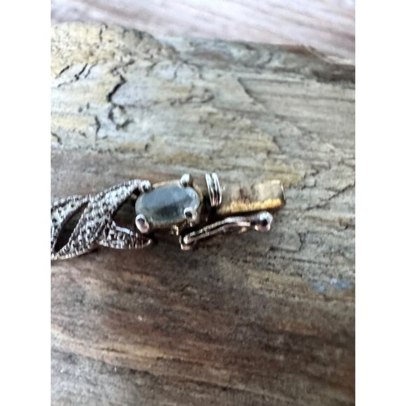 FAS Bracelet Sterling Silver925 With Oval Blue Topaz 14G - Picture 5 of 12